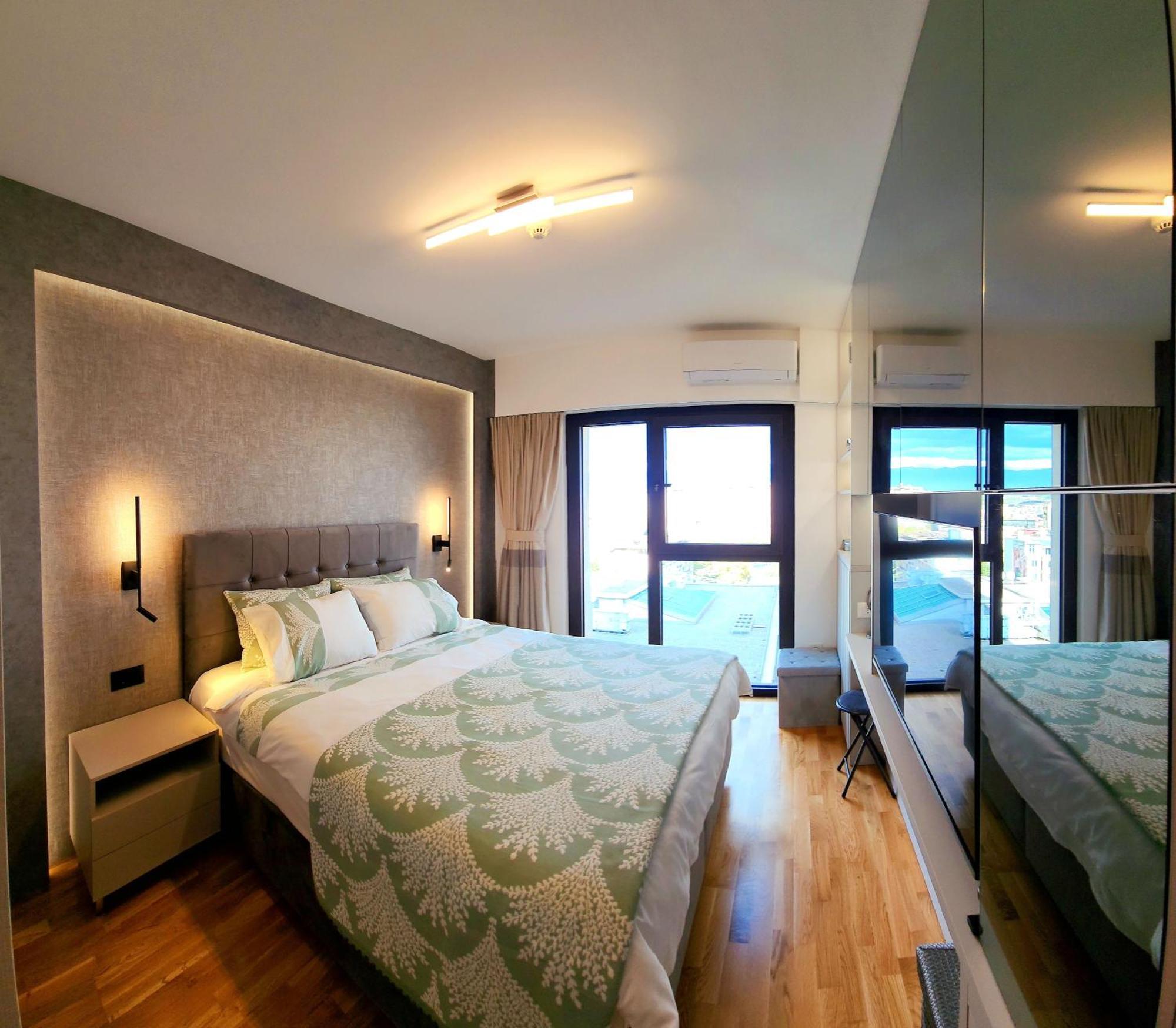 Diamond Residences 10Th Fl. Lux Apt. W/ City View Skopje Exterior foto