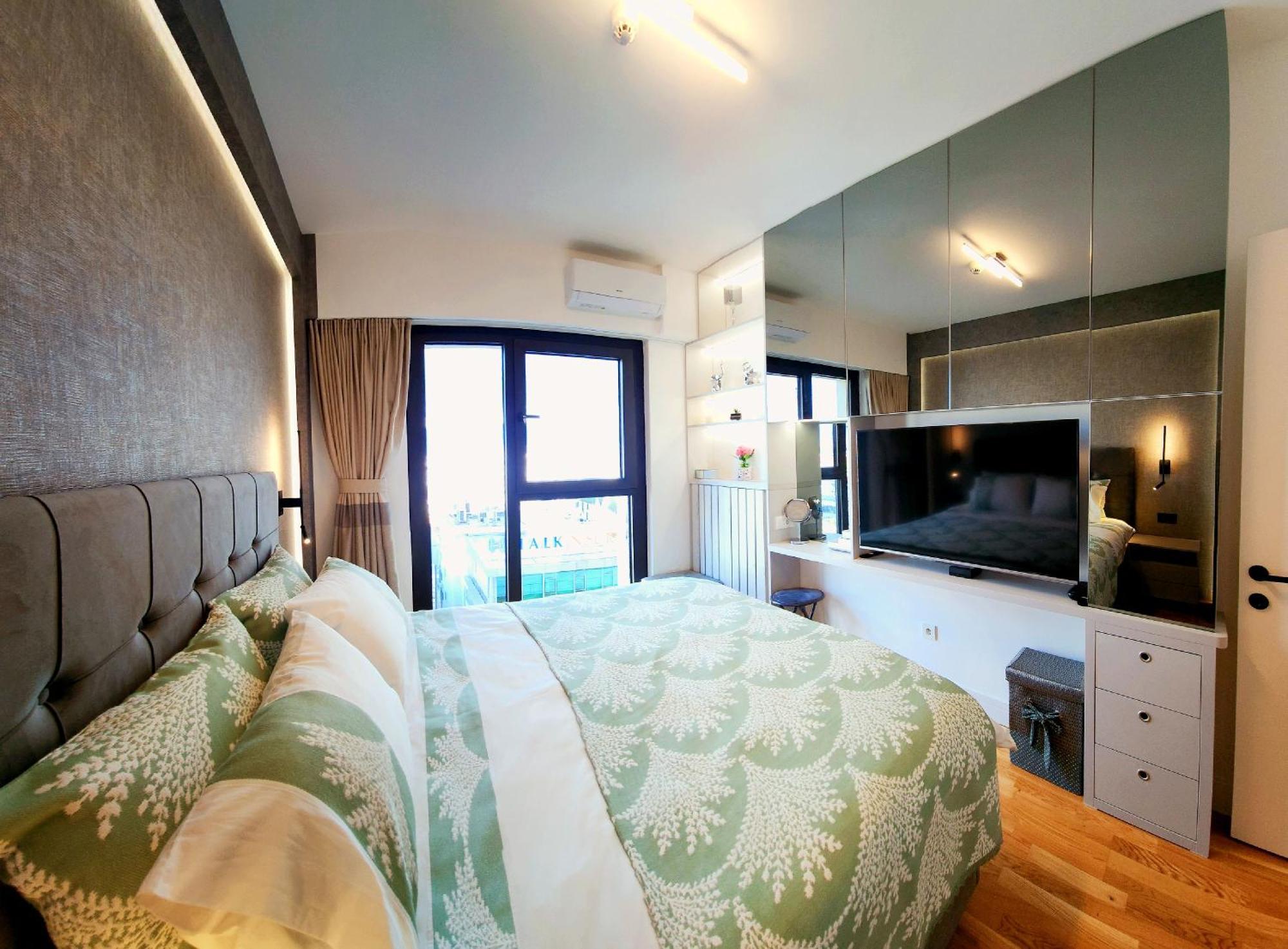 Diamond Residences 10Th Fl. Lux Apt. W/ City View Skopje Exterior foto